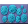 Molde Silicone Silhuetas Cameo