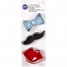 Cortantes Bigode Boca e Laço Wilton