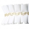 Fita Plissada Branca 10mts x 5cm