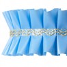 Fita Plissada Azul 10mts x 5cm