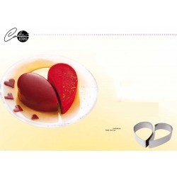 Forma Inox Semifrio Coração 2pcs