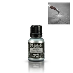 Corante Liquido Metalizado Prateado Claro 25ml