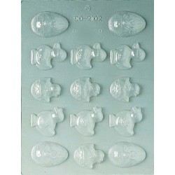 Molde Polietileno Bombons Pascoa