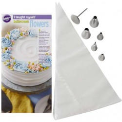 Kit decoração Flores em Buttercream Wilton