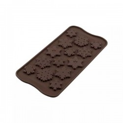 Molde Silicone Flocos Neve Chocolate