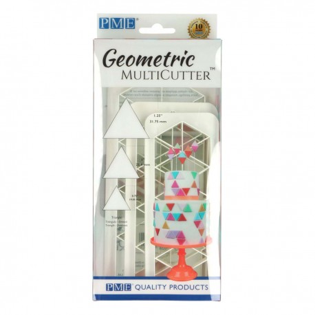 Cortante Plástico Geometrico Triângulos Cj.3 PME
