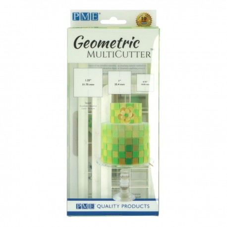 Cortante Plástico Geometrico Quadrado Cj.3 PME