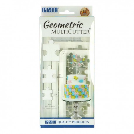 Cortante Plástico Geometrico Puzzle Cj.3 PME
