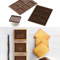 Molde Silicone + Cortante Bolachas