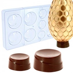 Molde Policarbonato Suporte Ovos Chocolate 