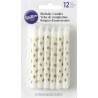 Velas de Aniversario Cj.12 Wilton