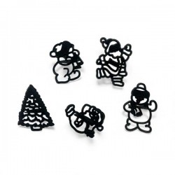 Cortantes Santa Snow Set