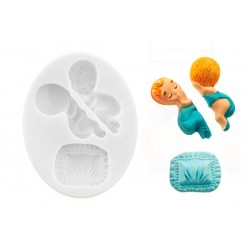 Molde Silicone Bebe Deitado