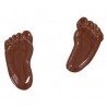Molde Polietileno Pés Chocolate