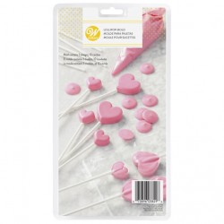 Molde Plástico Lollipop Corações