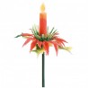Flor Natal Vela Pvc 7,5cm