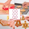 Cortantes de Natal + fita + ganchos 