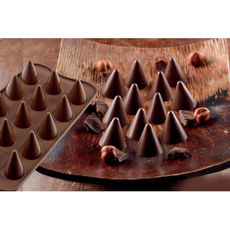 Molde Silicone Bombons Cones Silikomart