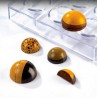 Molde Policarbonato Meia Esfera Mini Chocolate