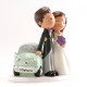 Noivos Carro " Just Married" 12cm