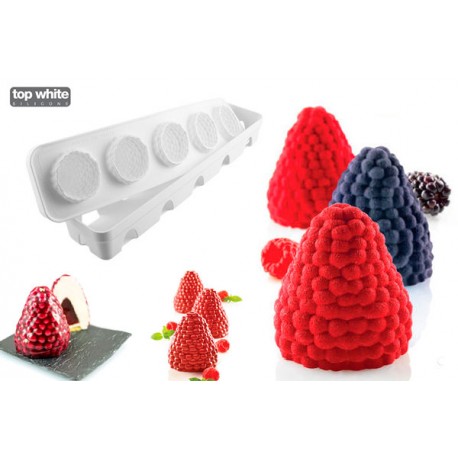 Molde Silicone Mora & Lampone 110 (Amora e Framboesa) Silikomart
