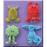 Molde Silicone "Monstrinhos"