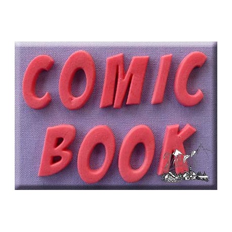Molde Silicone Alfabeto Comic Book Font