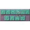Molde Silicone Alfabeto Baby Block Font