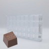 Molde Policarbonato Bombons Cubo "Couro"