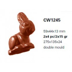 Molde Policarbonato Coelho Chocolate