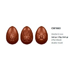 Molde Policarbonato Ovos Chocolate