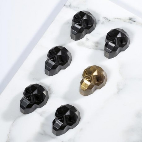 Molde Policarbonato Bombons Caveira | Praline Skull