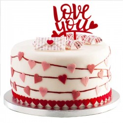 Topo de Bolo | Cake Topper Love You
