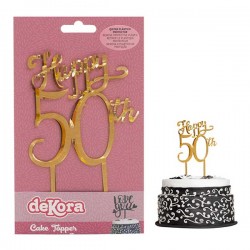 Topo de Bolo 50 Anos | Cake Topper