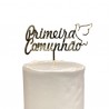 Topo de Bolo Primeira Comunhão Dourado