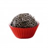 Petifures Lisos - Forminhas Brigadeiro Vermelho Emb.100