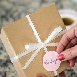 Etiqueta "Thank you" 2,5cm - emb.25