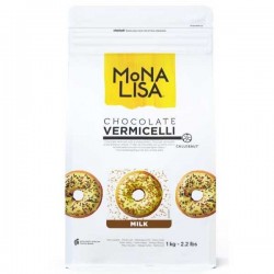 Chocolate Vermicelli Leite Mona Lisa Callebaut 1Kg