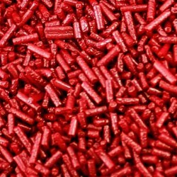 Sprinkles Vermicelli Vermelho Metalizado | Granulados 80g