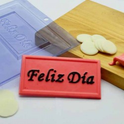 Molde Tablete Chocolate Feliz Dia| Bwb