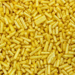 Sprinkles Vermicelli Amarelo Metalizado | Granulado