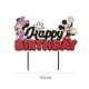 Topo de Bolo Mickey & Minnie Happy Birthday