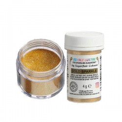 Corante Brilho Dourado | Sugarflair Edible Lustre Gold Sparkle