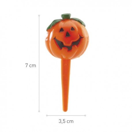 Topo de Bolo Abobora Halloween 7 x 3,5cm