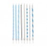 Velas Mix Azul 13cm cj.8