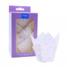 Petifures Tulipa Bolinhas Cj.24 | Forminhas de Papel