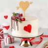 Topo de Bolo Coração Love 13x11cm