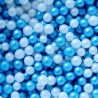Perolas Açúcar Azul e Branco 4mm 90g