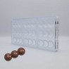 Molde Policarbonato Bombons Barra 3 meias esferas