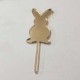 Topo de Bolo Feliz Páscoa Dourado| Cake Topper Acrílico